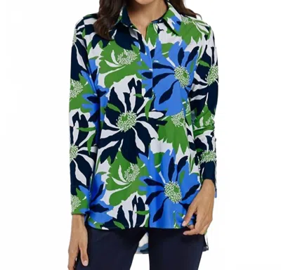Jude Connally Hadley Tunic Top In Wild Blossom Blue