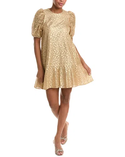 Jude Connally Harper Lace Dress In Yellow