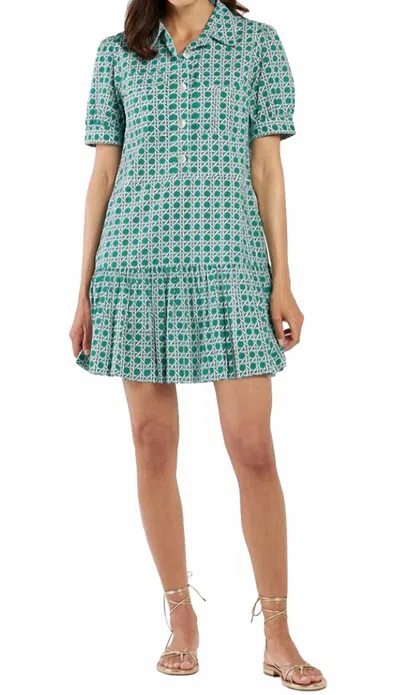 Jude Connally Harriet Dress In Rattan Jade In Green