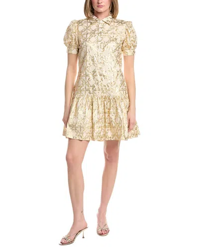 Jude Connally Harriet Mini Dress In Gold