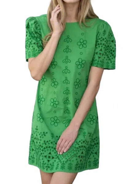 Jude Connally Hazel Mini Dress In Grass Green