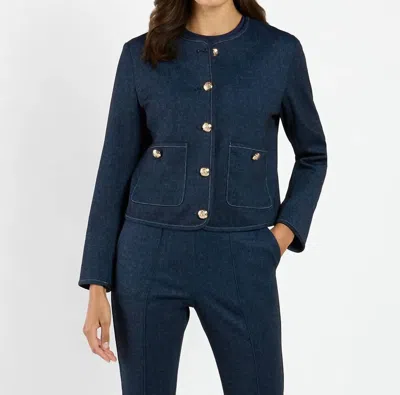 Jude Connally Hope Denim Jacket In Navy In Blue
