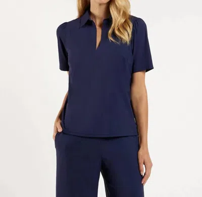 Jude Connally Imogene Jude Cloth Top In Navy In Blue
