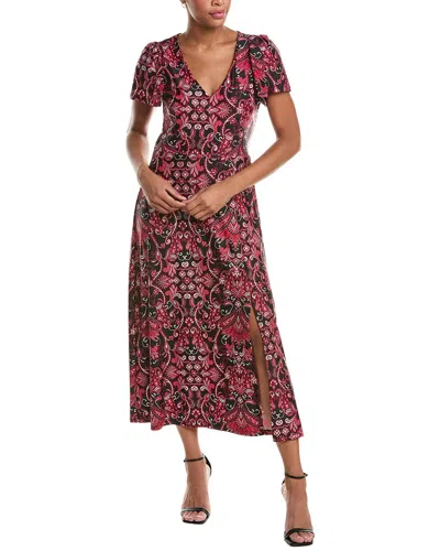 Jude Connally Jodi Gilded Midi Dress In Multi