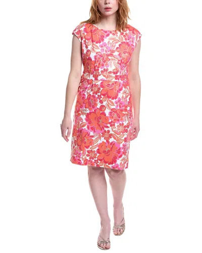 Jude Connally Joelle Sheath Dress In Pink