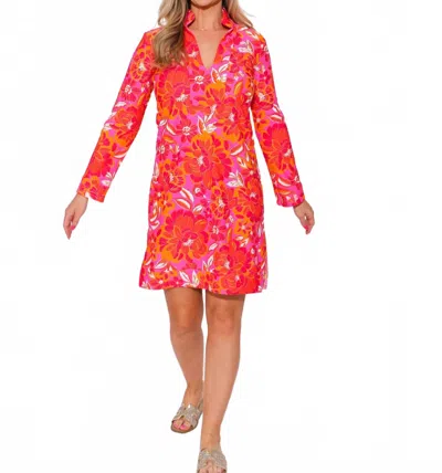 Jude Connally Kate Dress I In Peony Dream Pink In Multi