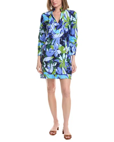 Jude Connally Kate Shift Dress In Blue