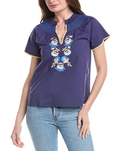 Jude Connally Keaton Top In Blue