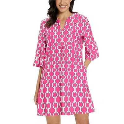 Jude Connally Kerry Dress Grand Chains In Watermelon In Pink