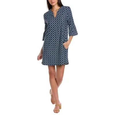 Jude Connally Kerry Dress In Circle Geo Navy In Blue