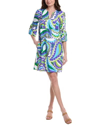 Jude Connally Kerry Long Swing Dress In Blue