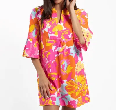 Jude Connally Kerry Mini Dress In Wildflower Spring Multi In Orange