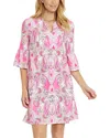 Jude Connally Emerson Dress In Oasis Paisley Peony In Red