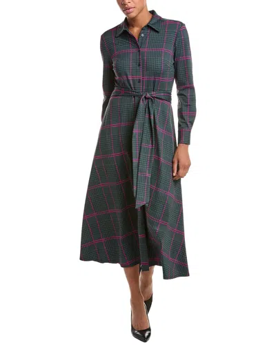 Jude Connally Kitty Brushed Shirtdress In Green