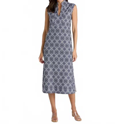 Jude Connally Kristen Maxi Dress In Tribal Medallion Navy In Blue