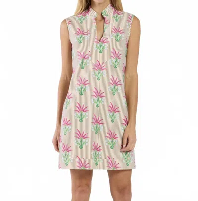 Jude Connally Kristen Mini Dress In Garden Stripe Sand In Neutral