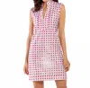 Jude Connally Kristen Mini Dress In Petite Rattan Raspberry Gold In Pink