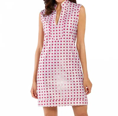 Jude Connally Kristen Mini Dress In Petite Rattan Raspberry Gold In Pink