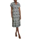 Jude Connally Libby Tiered Midi Dress In Multi