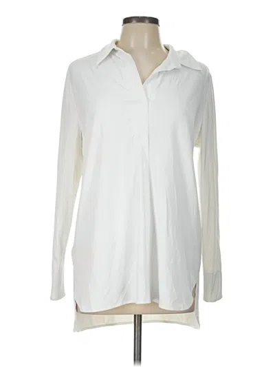 Pre-owned Jude Connally Long Sleeve Blouse In Ivory
