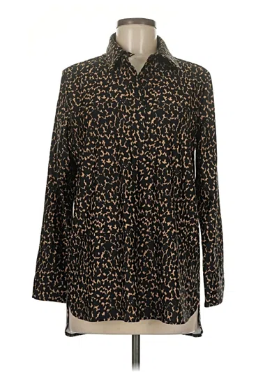 Pre-owned Jude Connally Long Sleeve Button Down Shirt In Brown