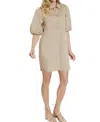 Jude Connally Lovey Mini Dress In Sand In Beige