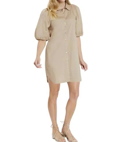 Jude Connally Lovey Mini Dress In Sand In Beige