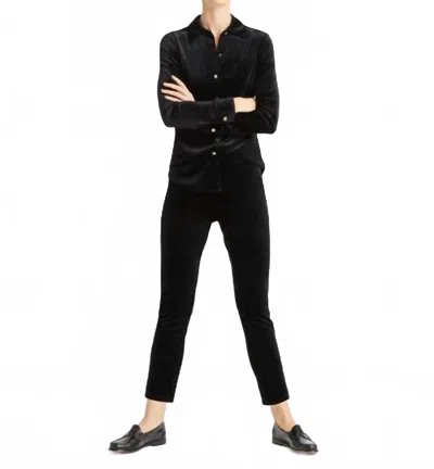 Jude Connally Lucia Velvet Pant In Black