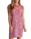 Jude Connally Lulu Dress In Paisley Medallion Hot Pink In Multi