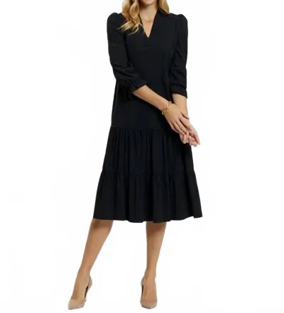 Jude Connally Maggie Midi Dress In Black