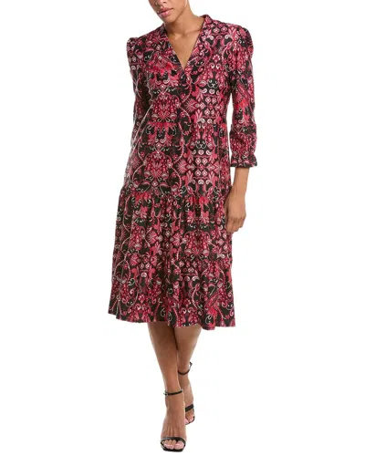 Jude Connally Delphine Gilded Dress In Multi