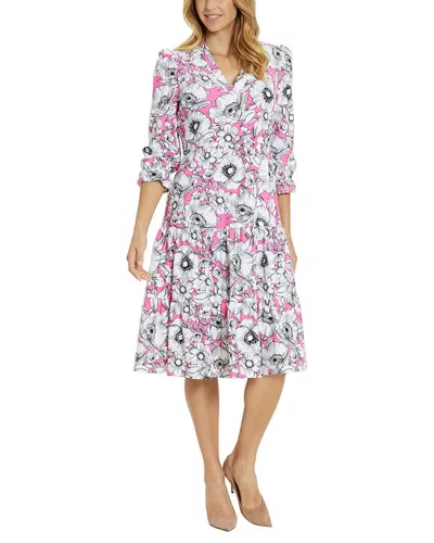 Jude Connally Maggie Tiered Midi Dress In Black