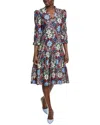 Jude Connally Maggie Tiered Midi Dress In Multi