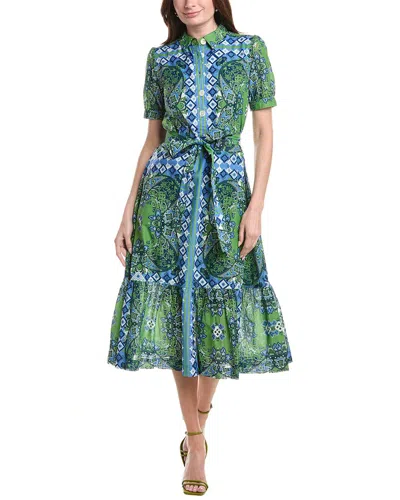 Jude Connally Marina Shirtdress In Green