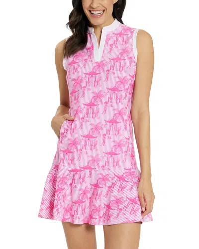 Jude Connally Maryanne Flounce Dress In Pink
