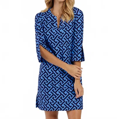 Jude Connally Megan V-neck Mini Dress In Key Navy