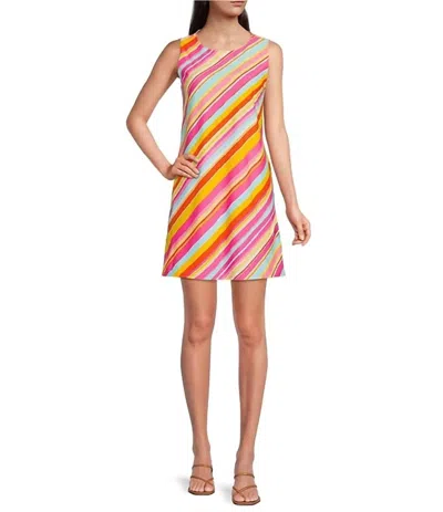 Jude Connally Melody Dress In Mod Stripe Spring Multi