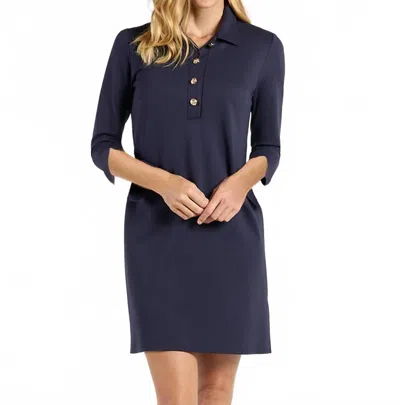 Jude Connally Midge Jude Ponte Mini Dress In Navy In Blue