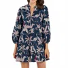 Jude Connally Monaco Dress In Safari Navy In Blue