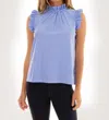 Jude Connally Mylie Top In Pinstripe Royal In Blue