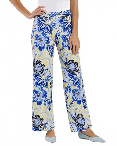 Jude Connally Nicolette Wide-leg Pants In Blooming Botanics Butter In Blue