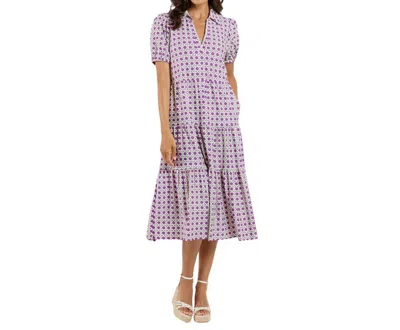 Jude Connally Portia Dress In Rattan Amethyst In Multi