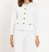 Jude Connally Raleigh Button Down Jacket In White In White