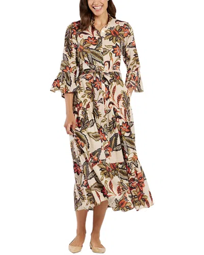 Jude Connally Roxie Maxi Shirt Dress In Multi