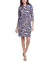 Jude Connally Sabine Shift Dress In Multi