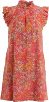 Jude Connally Shari Mini Dress In Watercolor Floral Spring Pink In Multi