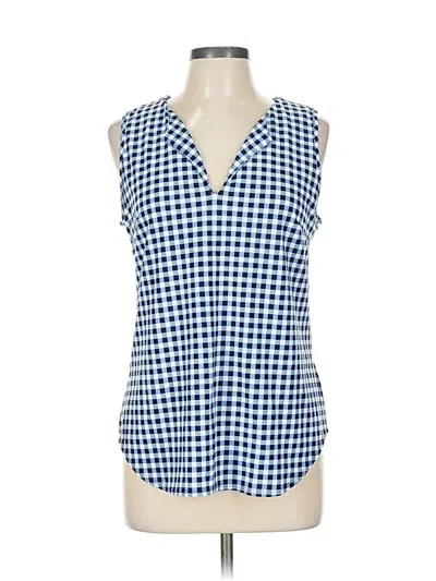 Pre-owned Jude Connally Sleeveless Blouse In Blue