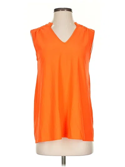 Pre-owned Jude Connally Sleeveless Blouse In Orange