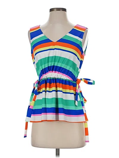 Pre-owned Jude Connally Sleeveless Blouse In Orange