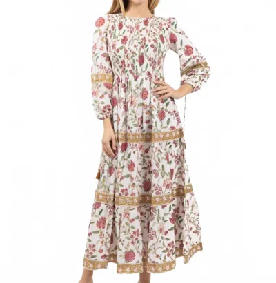 Jude Connally Stormi Midi Dress In Wildflower Field White